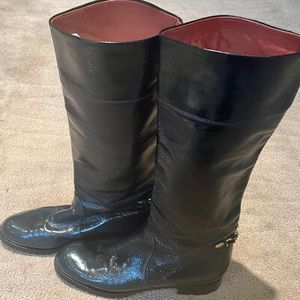 🐊 Marc Jacobs Teal Tall Boots - Size 39🐊